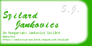 szilard jankovics business card