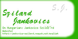 szilard jankovics business card